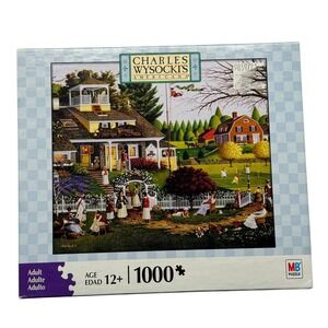 Charles Wysocki Americana Love 1000 Piece Puzzle‎ MB Puzzles 2008 UNCOUNTED